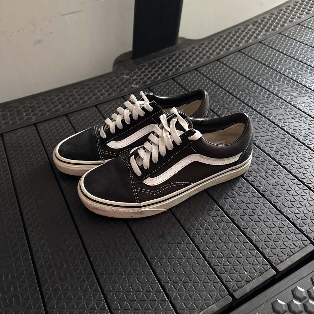 Vans Old Skool Black and White Skate Shoes